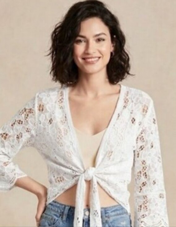House of Harlow 1960 Tops - House of Harlow 1960 Boho Lace Cover-Up Wrap Top. One Size. 100% Cotton